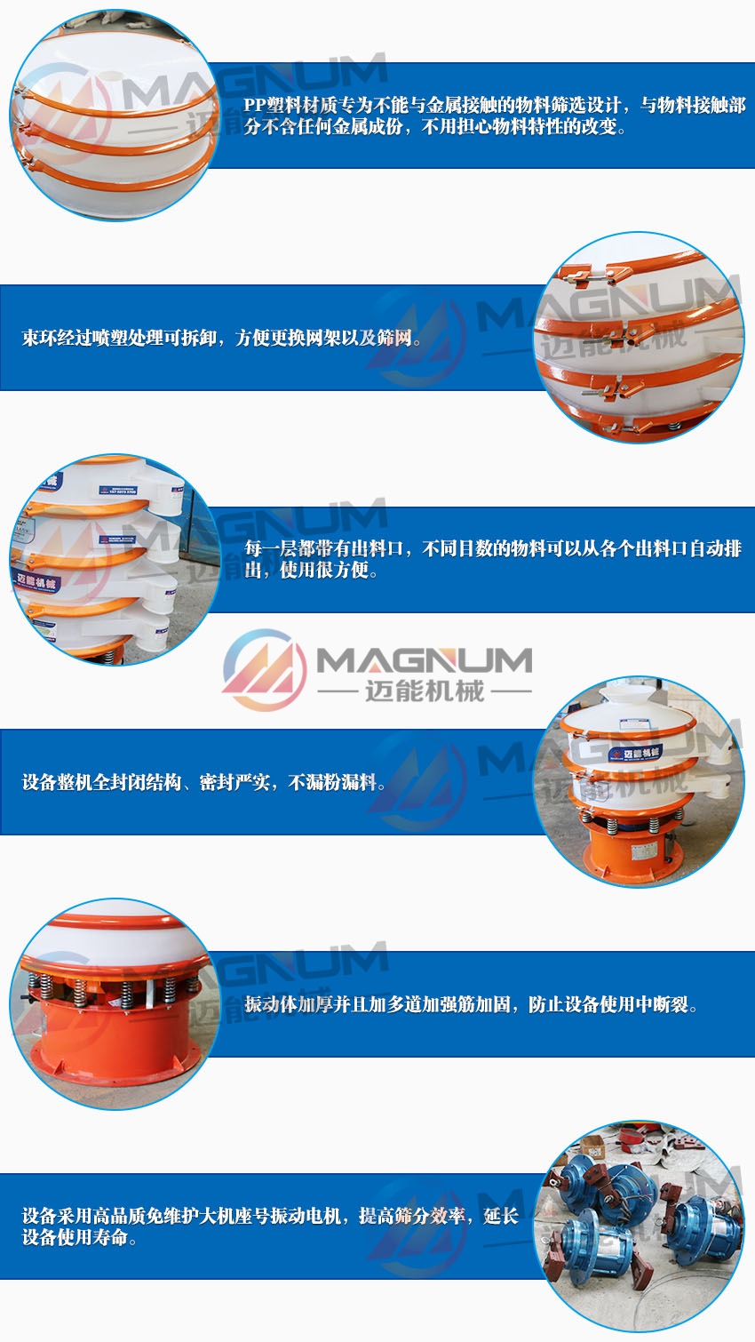 氫氟酸塑料振動(dòng)篩細(xì)節(jié)